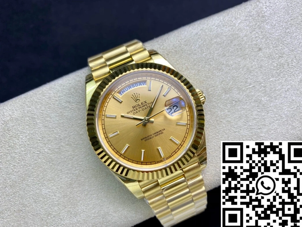 Gold M228238-0003 EW Dial Rolex Date Factory Day 40MM Premium 928 0820